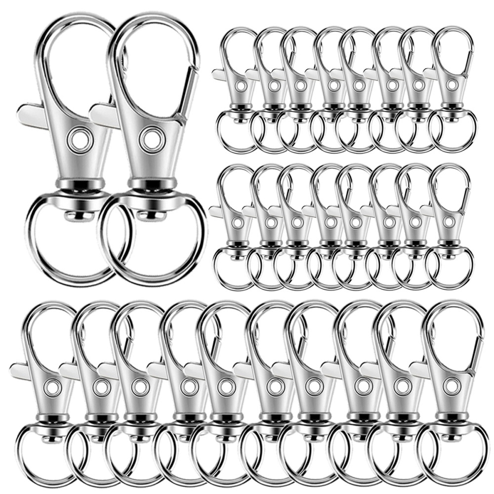 Jewelry Making Chain - 25-200Pcs Metal Swivel Snap Hooks Lobster