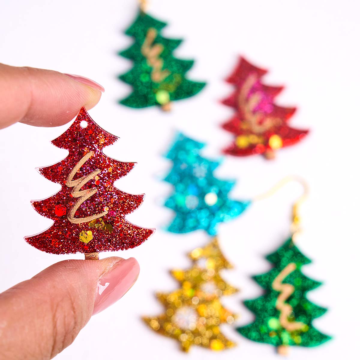 Resin Mold Jewelry - 3D Christmas Tree Pendant Silicone Mold