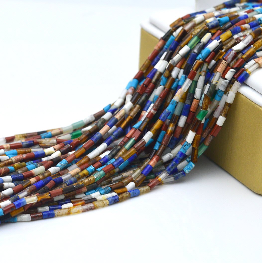 Jewelry Making Store - 2x2mm 2x4mm 4x13mm Mixed Stone Loose