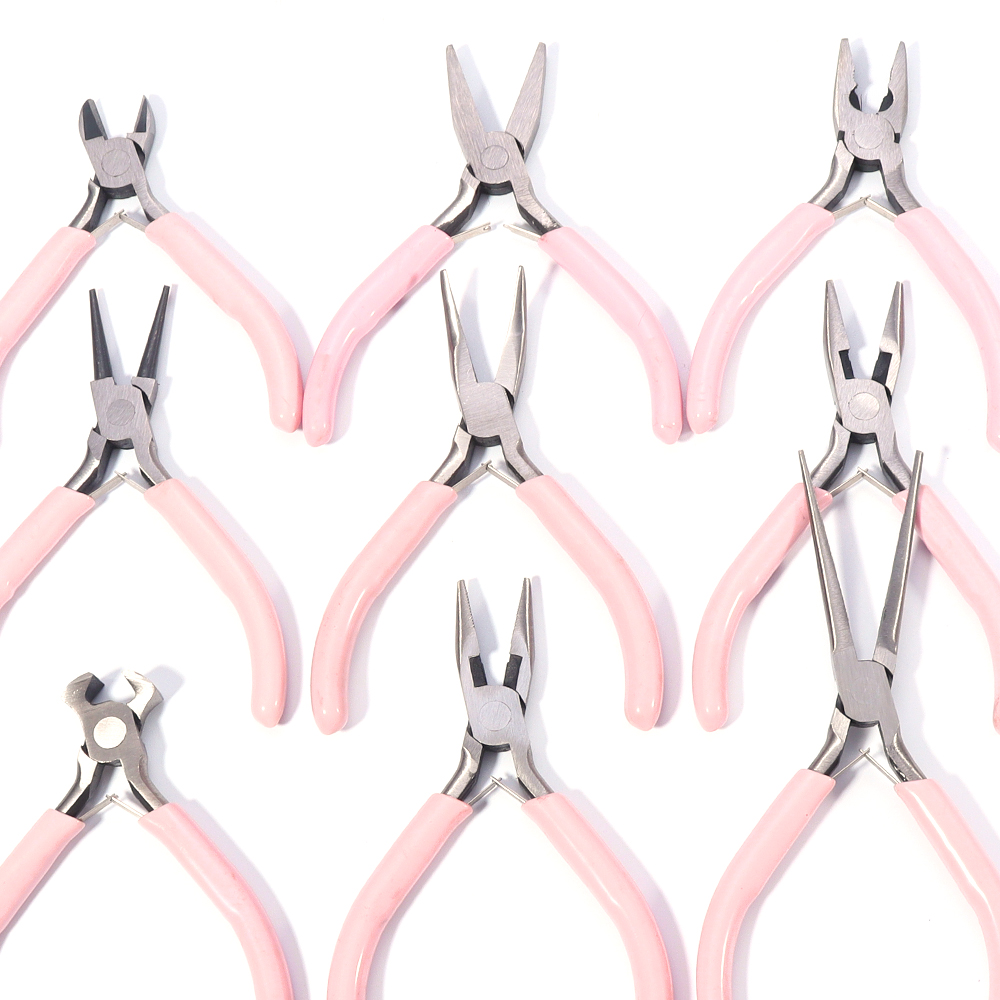 Jewelry Making Pliers - 1Pc Cute Pink Color Handle Anti-slip