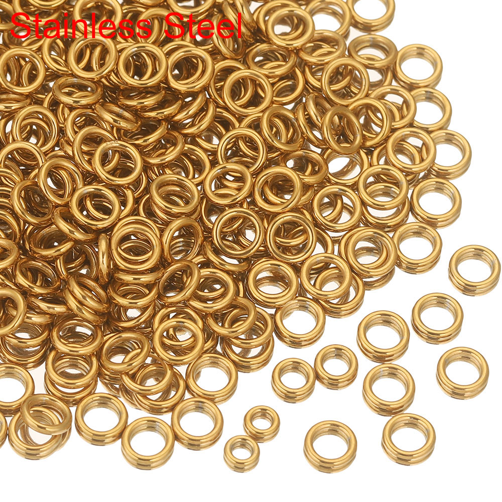 Jewelry Making Looper Tool - 50pcs Stainless Steel Closed Jump Rings