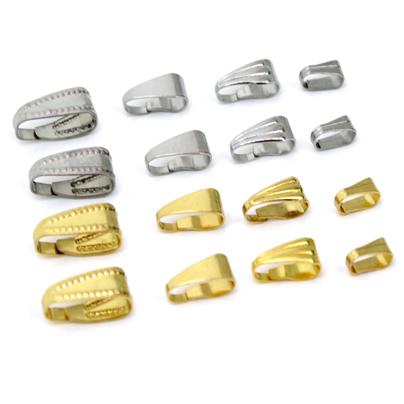 Jewelry Making Findings - 50Pcs Stainless Steel Pendant Clips Pinch