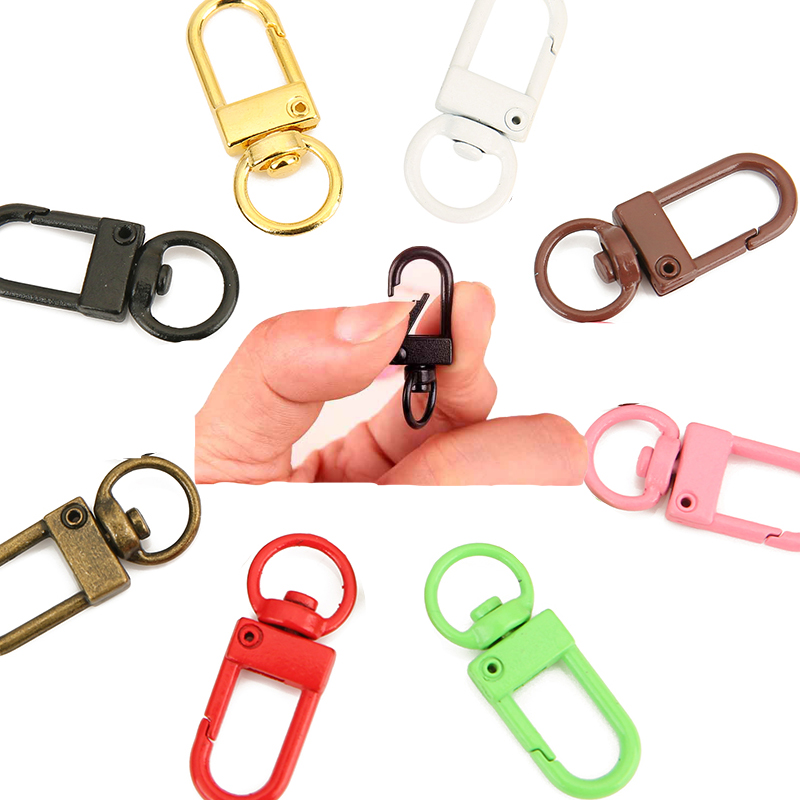 Jewelry Making Chain - 10pcs Metal Alloy Rotating Keyrings Key