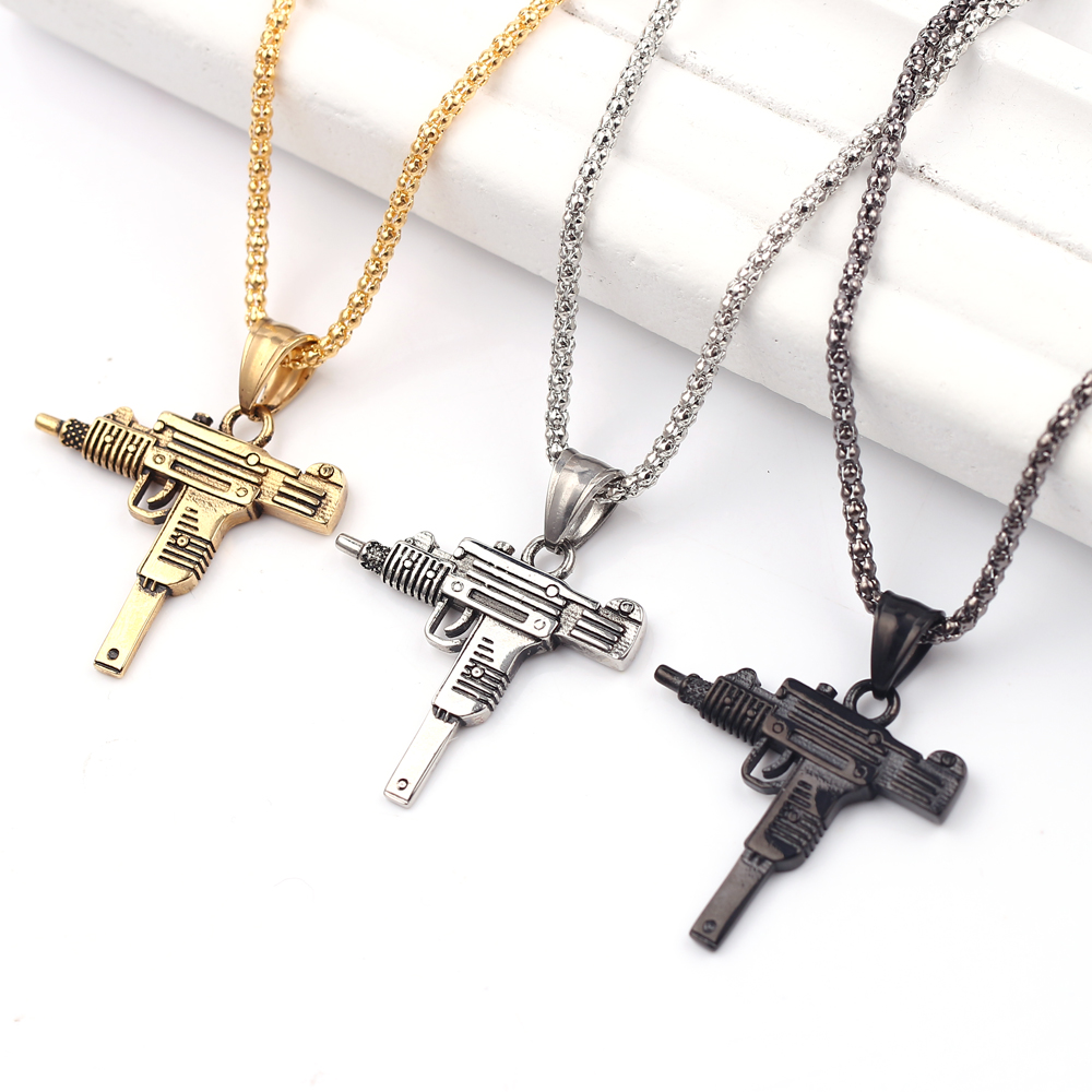 Punk Uzi Pistol Machine Gun Ne - Jewelry Making Workshops review and price