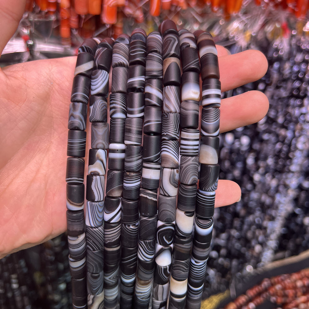 Natural Stone Black Agate Ston - Jewelry Making Store review and price
