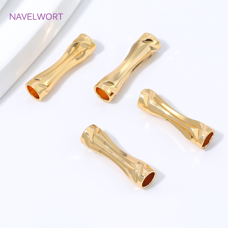18K Gold Plated Faceted Tube B - Jewelry Making Youtube review and price