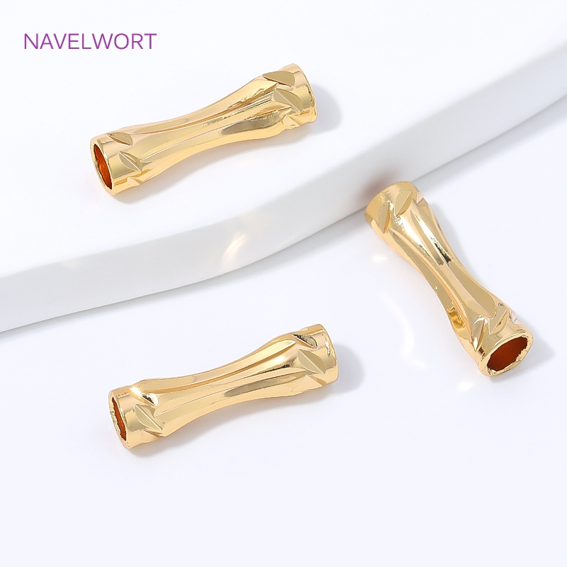 18K Gold Plated Faceted Tube B - Jewelry Making Youtube review and price