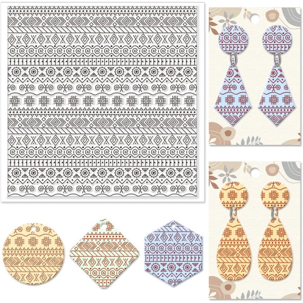 Textile Geometric Silicone Tex - Jewelry Making Mold review and price