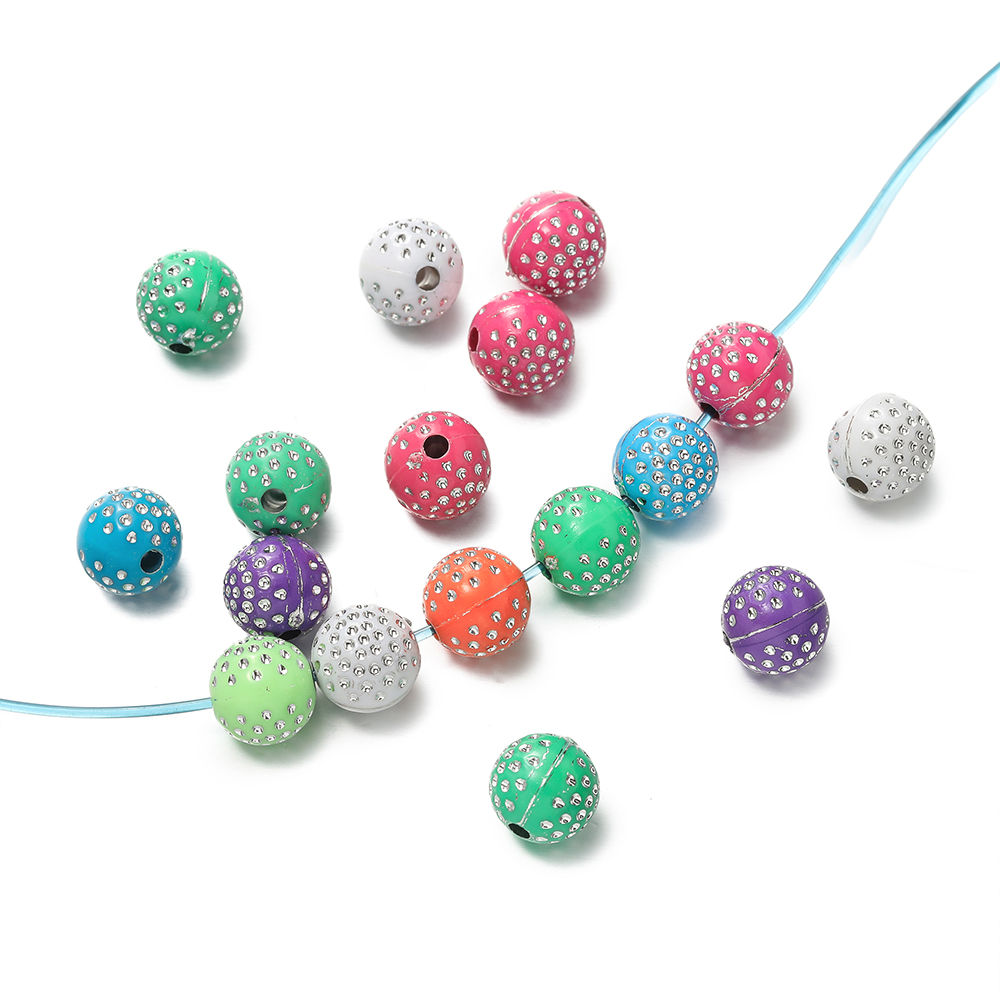 50/100Pcs 8/10mm Round mixed C - Crystal Bead Mix review and price