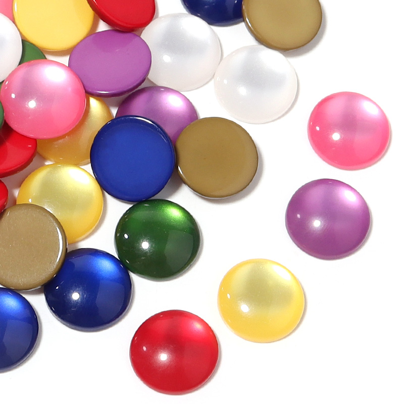 50pcs Mixed Color Resin Caboch - Jewelry Making Gemstones review and price