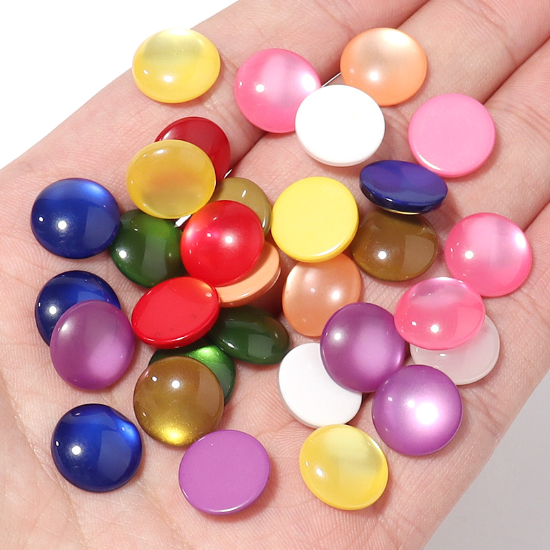 50pcs Mixed Color Resin Caboch - Jewelry Making Gemstones review and price