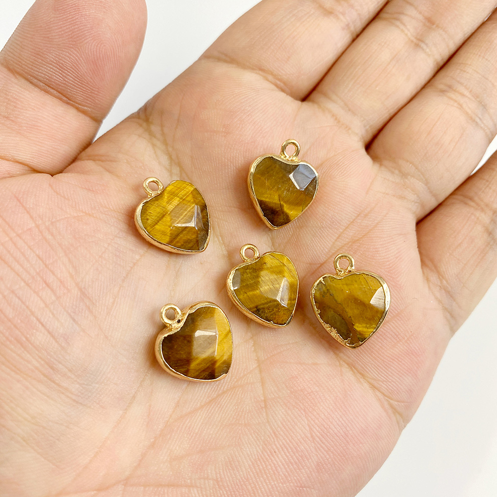 2PCS/Lot Natural StoneTiger Ey - Jewelry Making Gemstones review and price