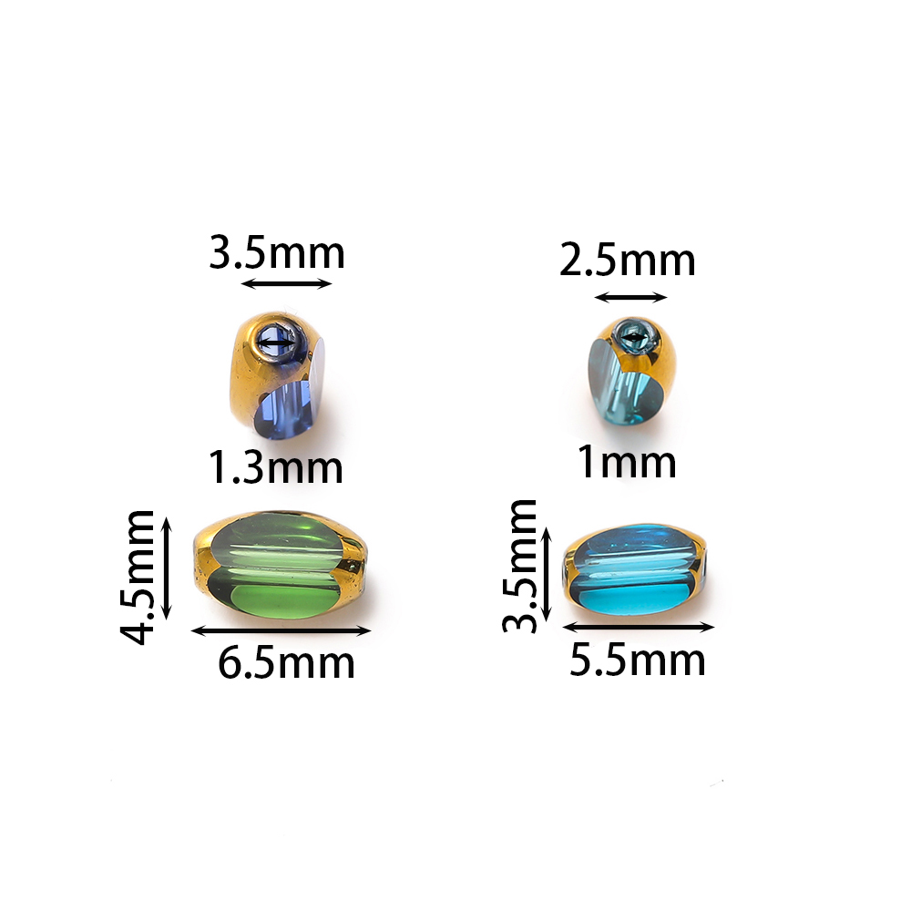 20pcs/Lot Oval Glass Beads Pla - Crystal Bead Mix review and price