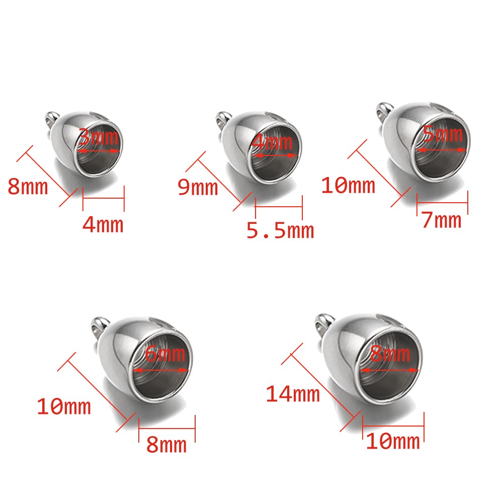 20pcs Tube End Caps Stainless  - Jewelry Making Youtube review and price