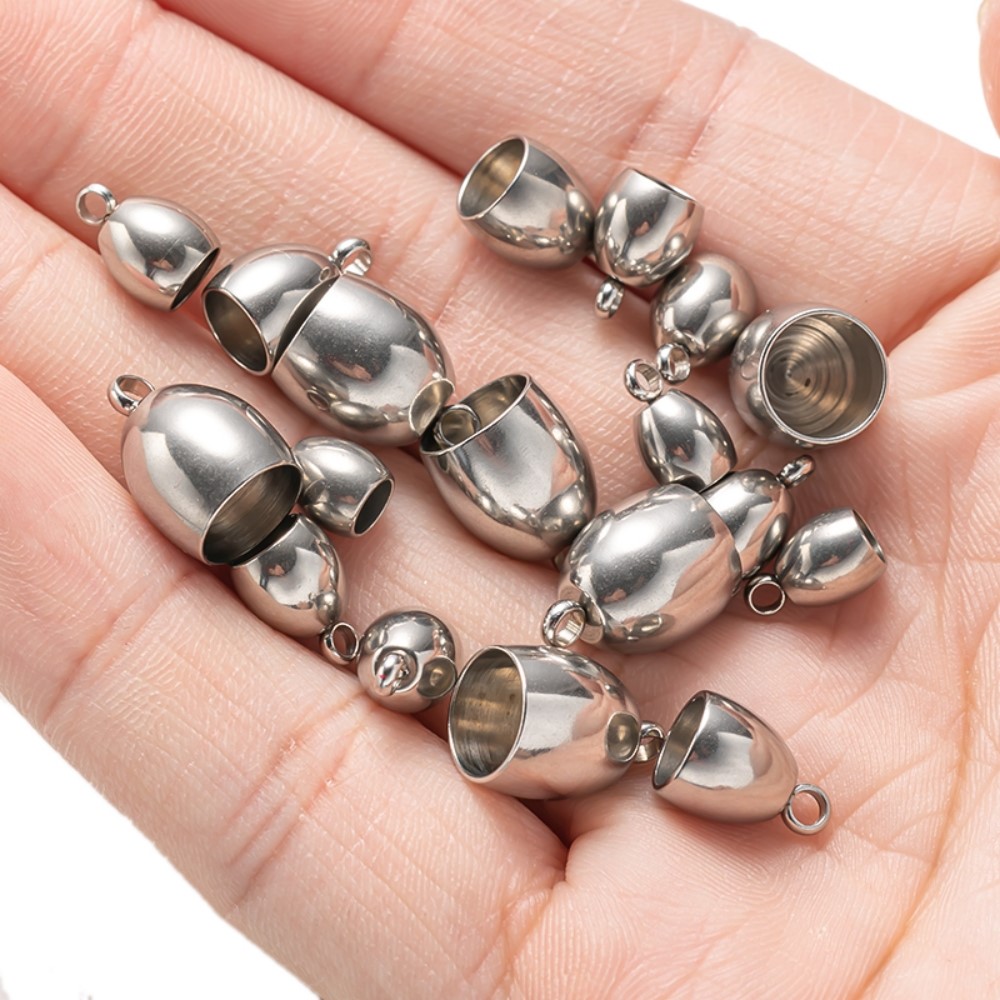 20pcs Tube End Caps Stainless  - Jewelry Making Youtube review and price