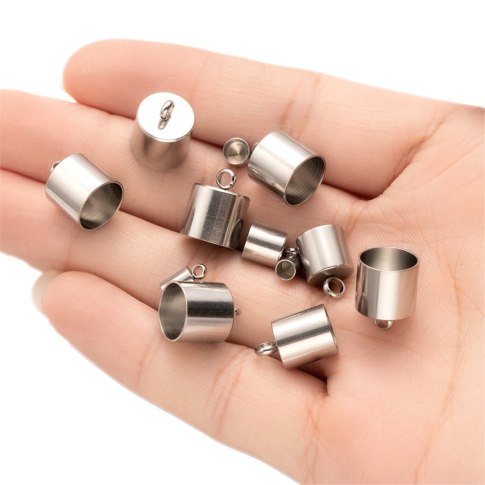 20pcs Tube End Caps Stainless  - Jewelry Making Youtube review and price