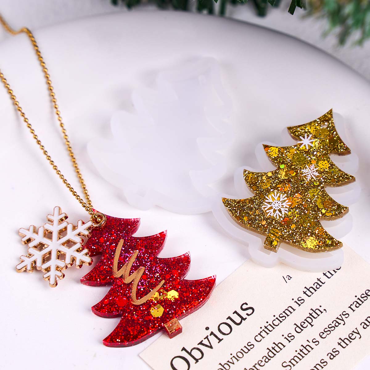 3D Christmas Tree Pendant Sili - Resin Mold Jewelry review and price