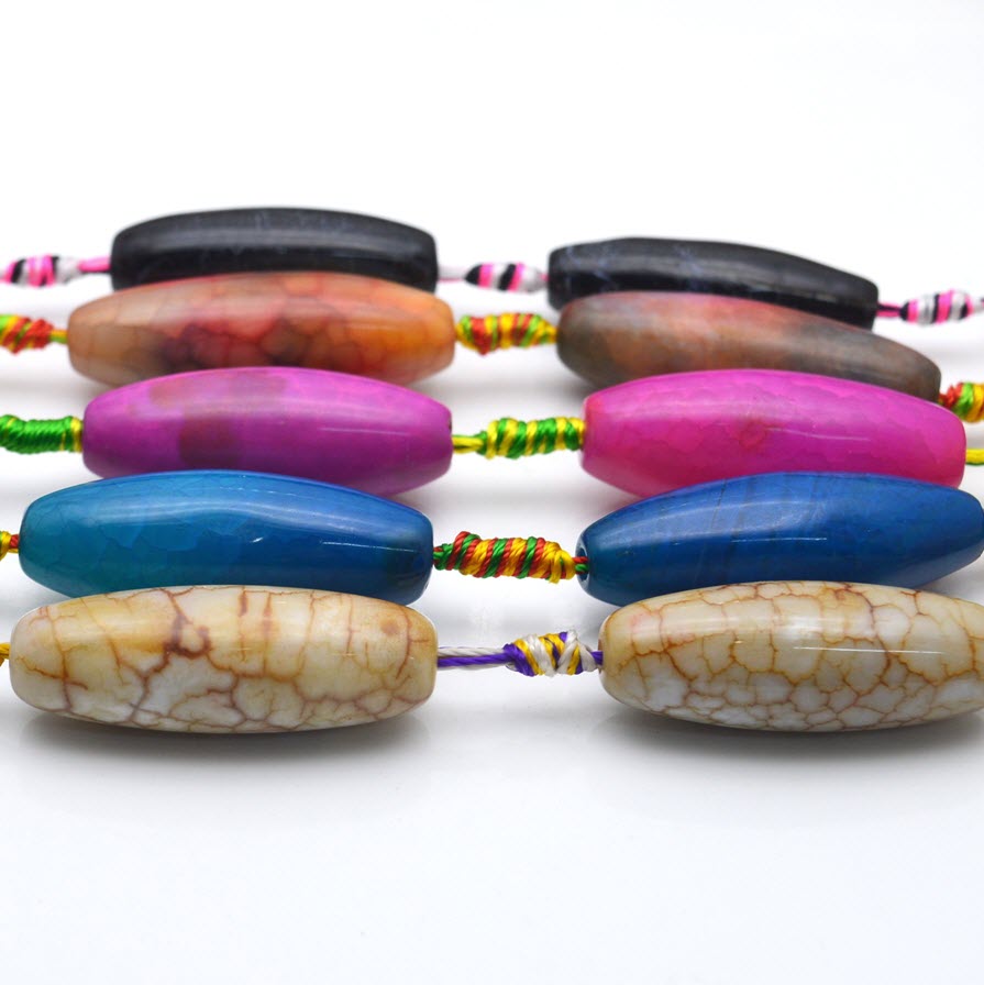 Natural Stone Colourful Big Ag - Jewelry Making Store review and price