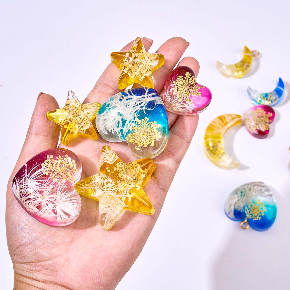 Heart Star Moon Pendant Silico - Jewelry Making Mold review and price