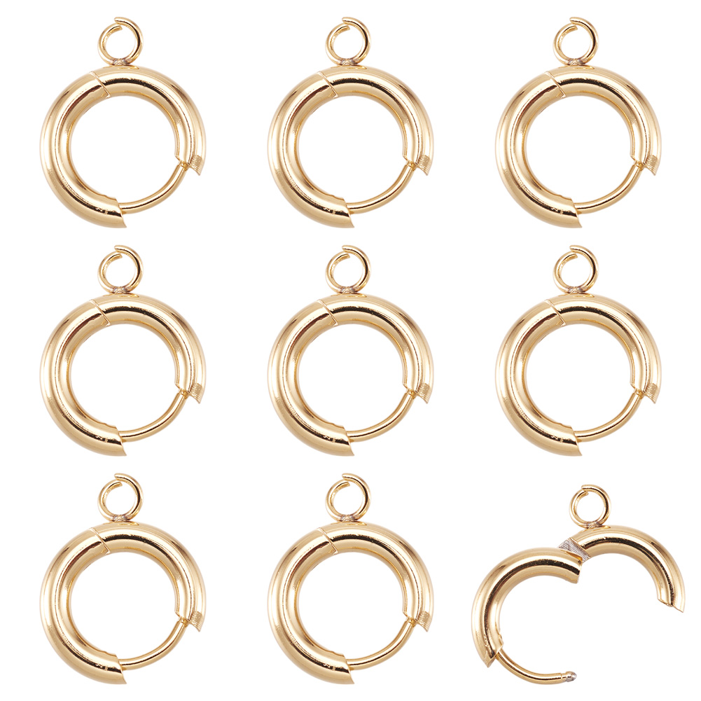 10pcs 201 Stainless Steel Hugg - Jewelry Making Findings review and price