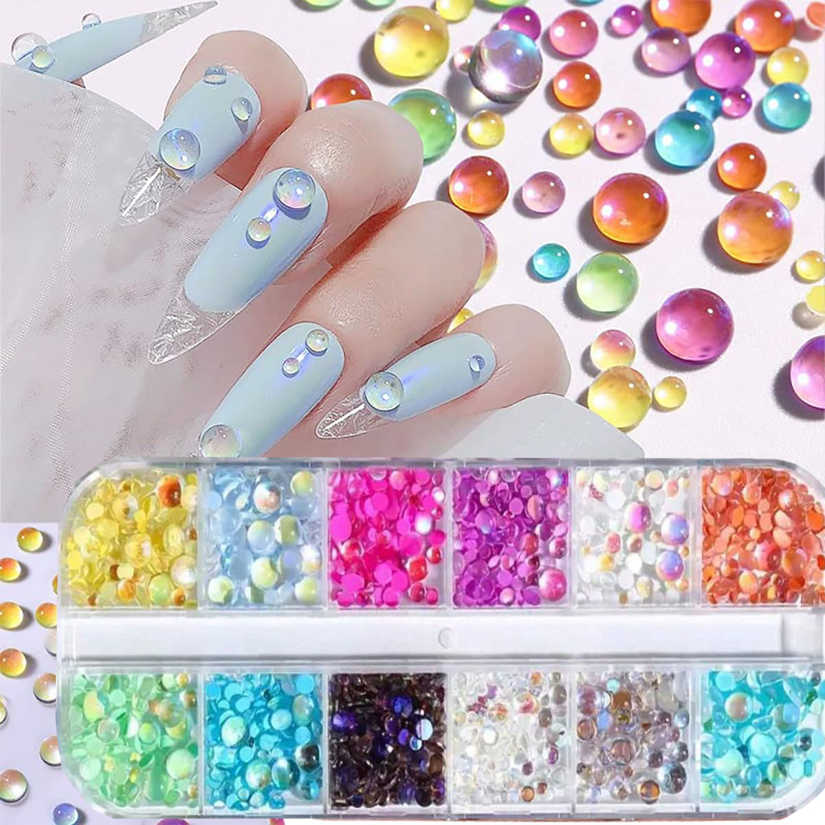 1Box Candy Color Mixed Size Me - Crystal Bead Mix review and price