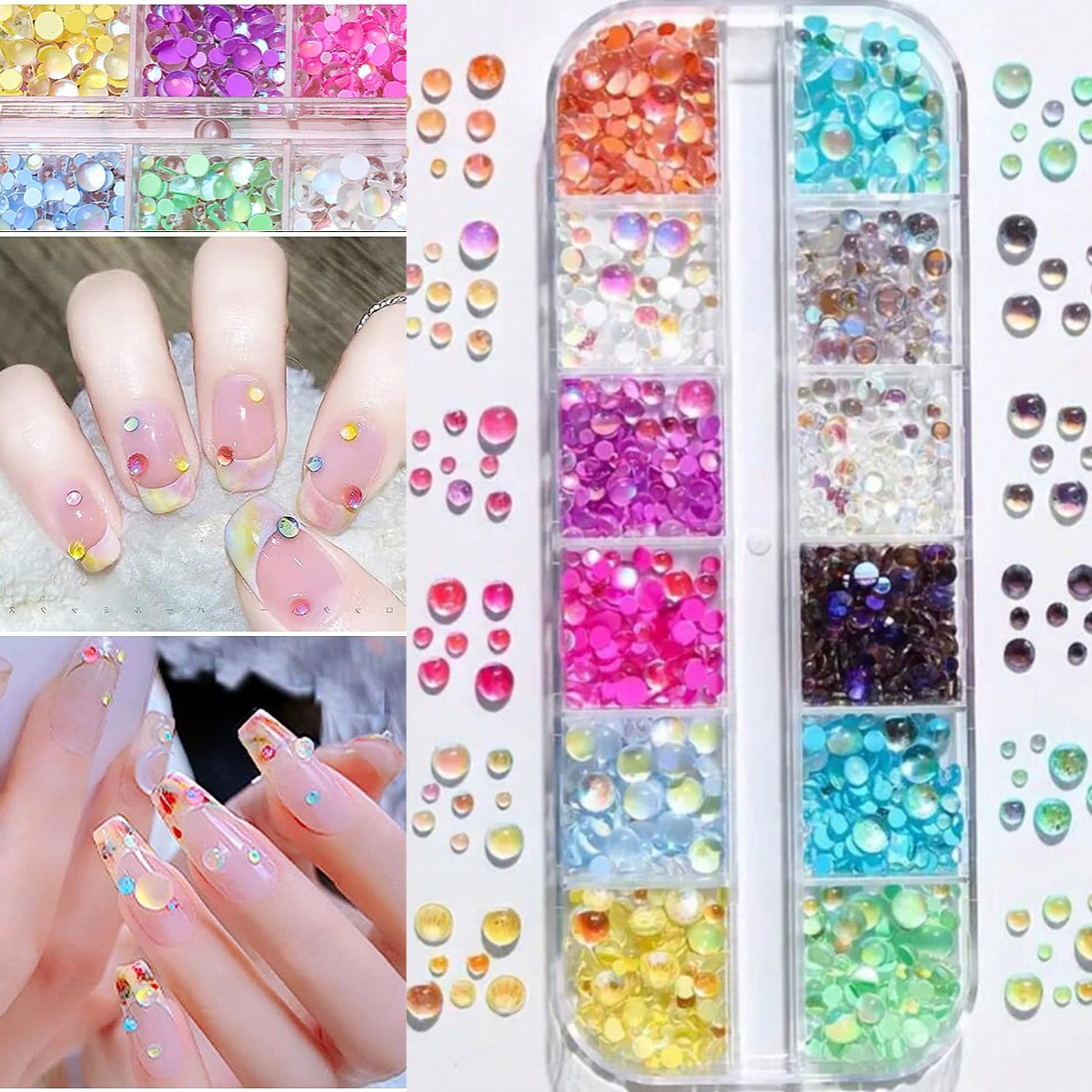 1Box Candy Color Mixed Size Me - Crystal Bead Mix review and price