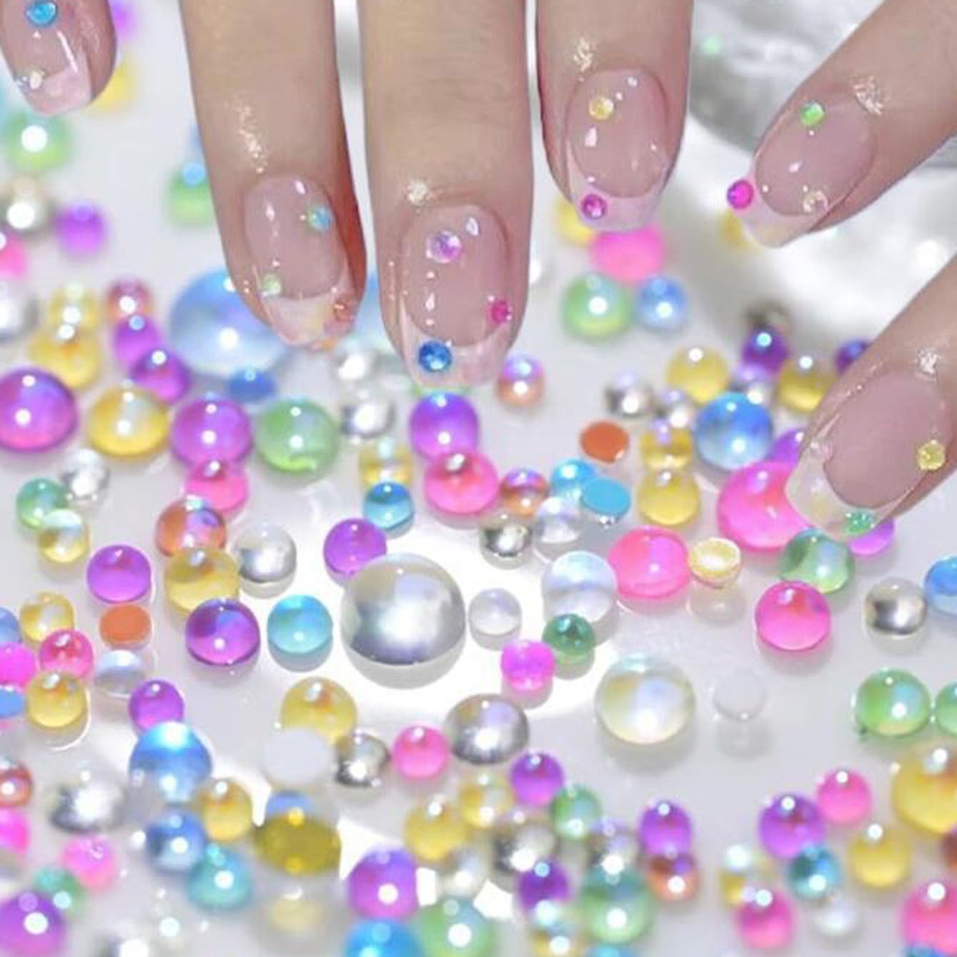 1Box Candy Color Mixed Size Me - Crystal Bead Mix review and price