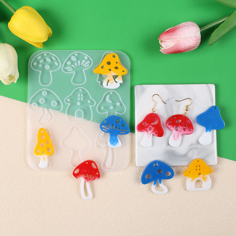 Multi Style Mushrooms Earring  - Jewelry Making Mold review and price