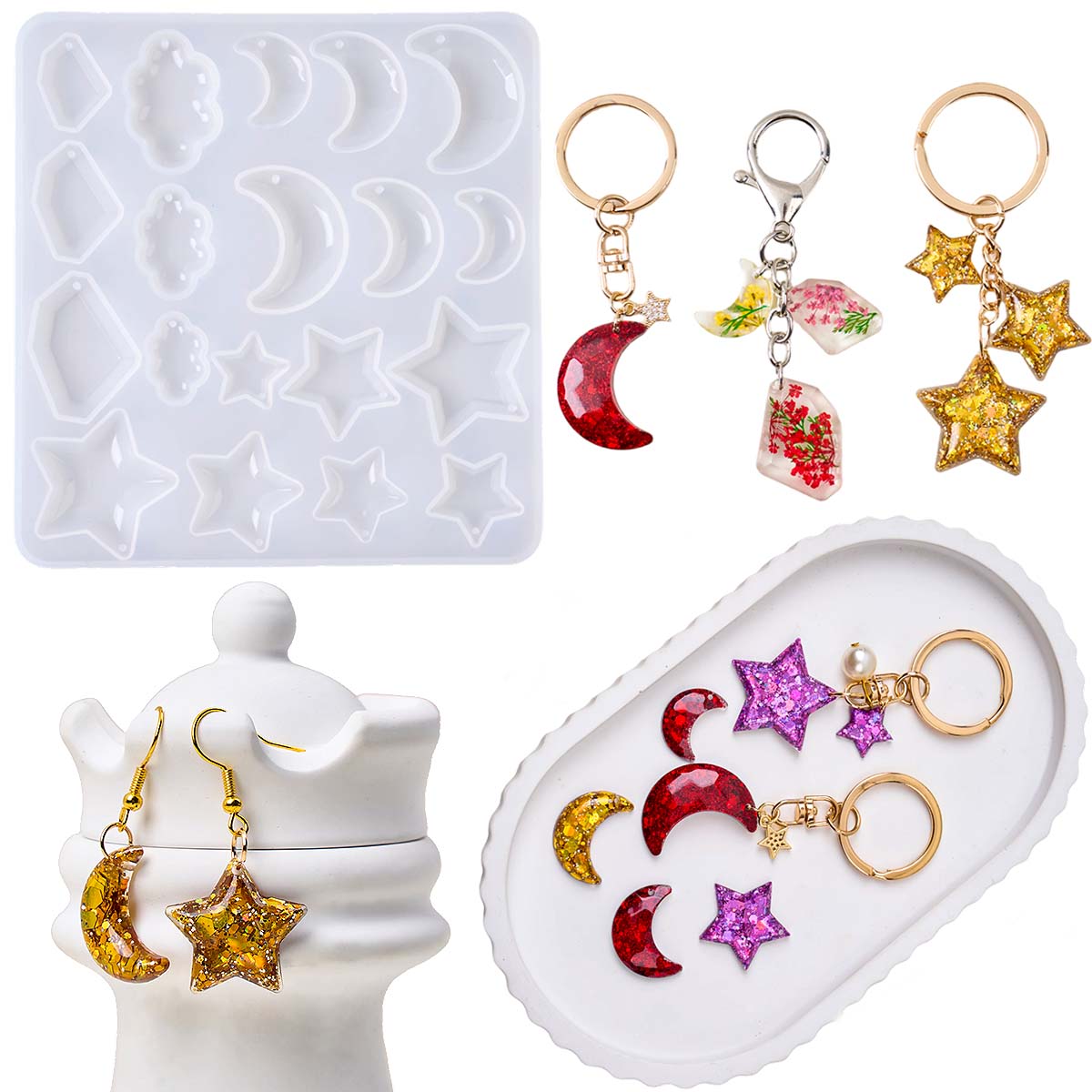 Earring Resin Silicone Mold DI - Resin Mold Jewelry review and price