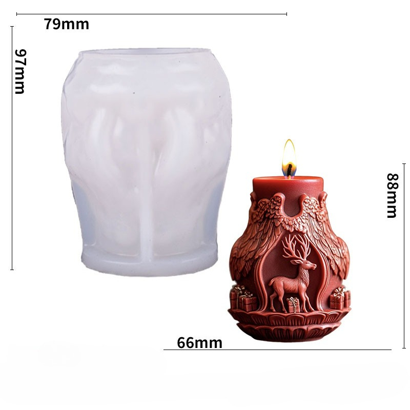 Santa Claus and Elk Candle Mak - Jewelry Making Mold review and price