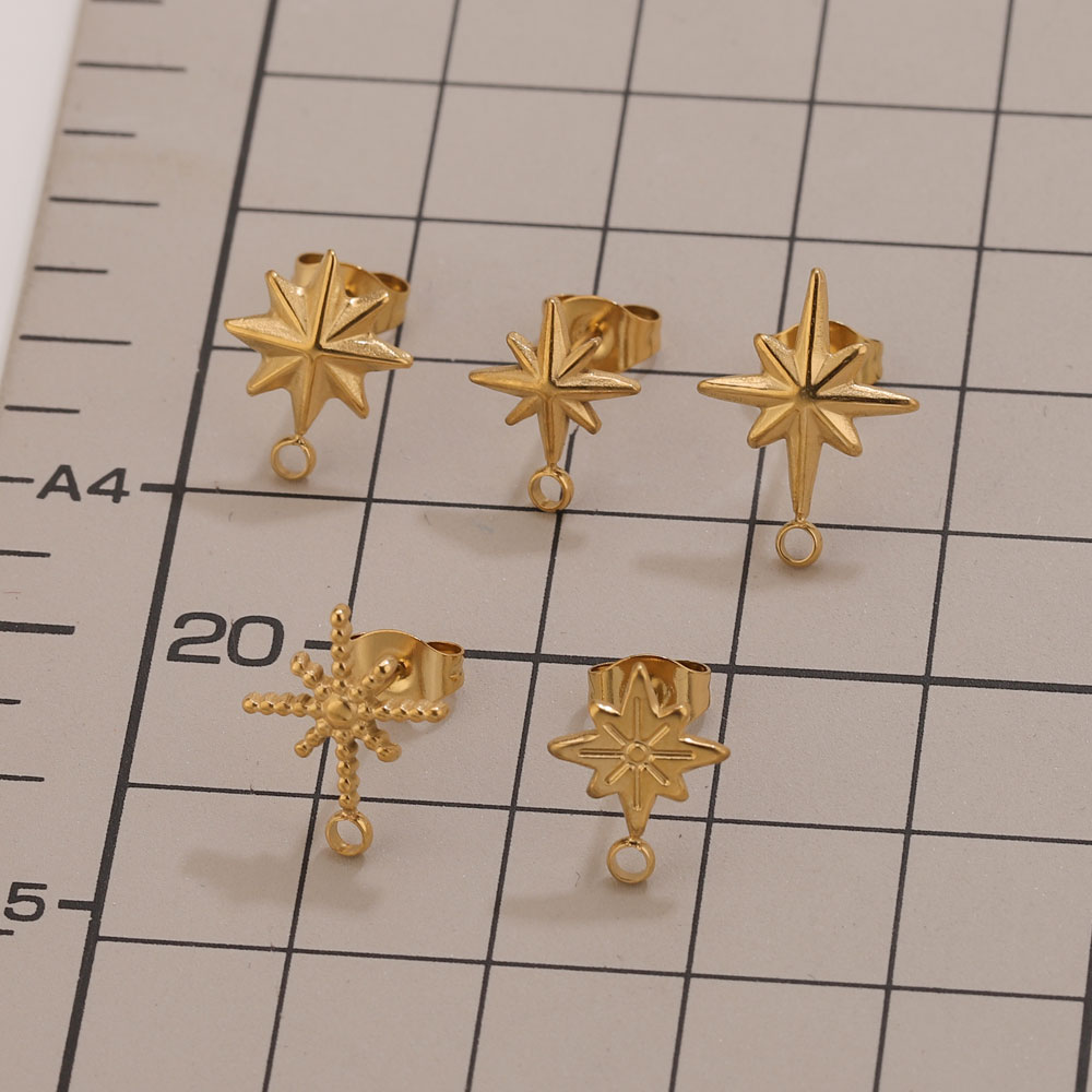 6pcs Stainless Steel Star Earr - Jewelry Making Workshops review and price