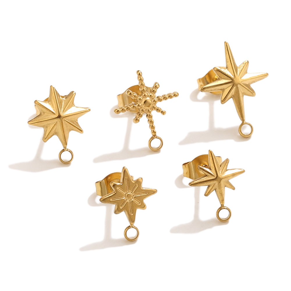 6pcs Stainless Steel Star Earr - Jewelry Making Workshops review and price
