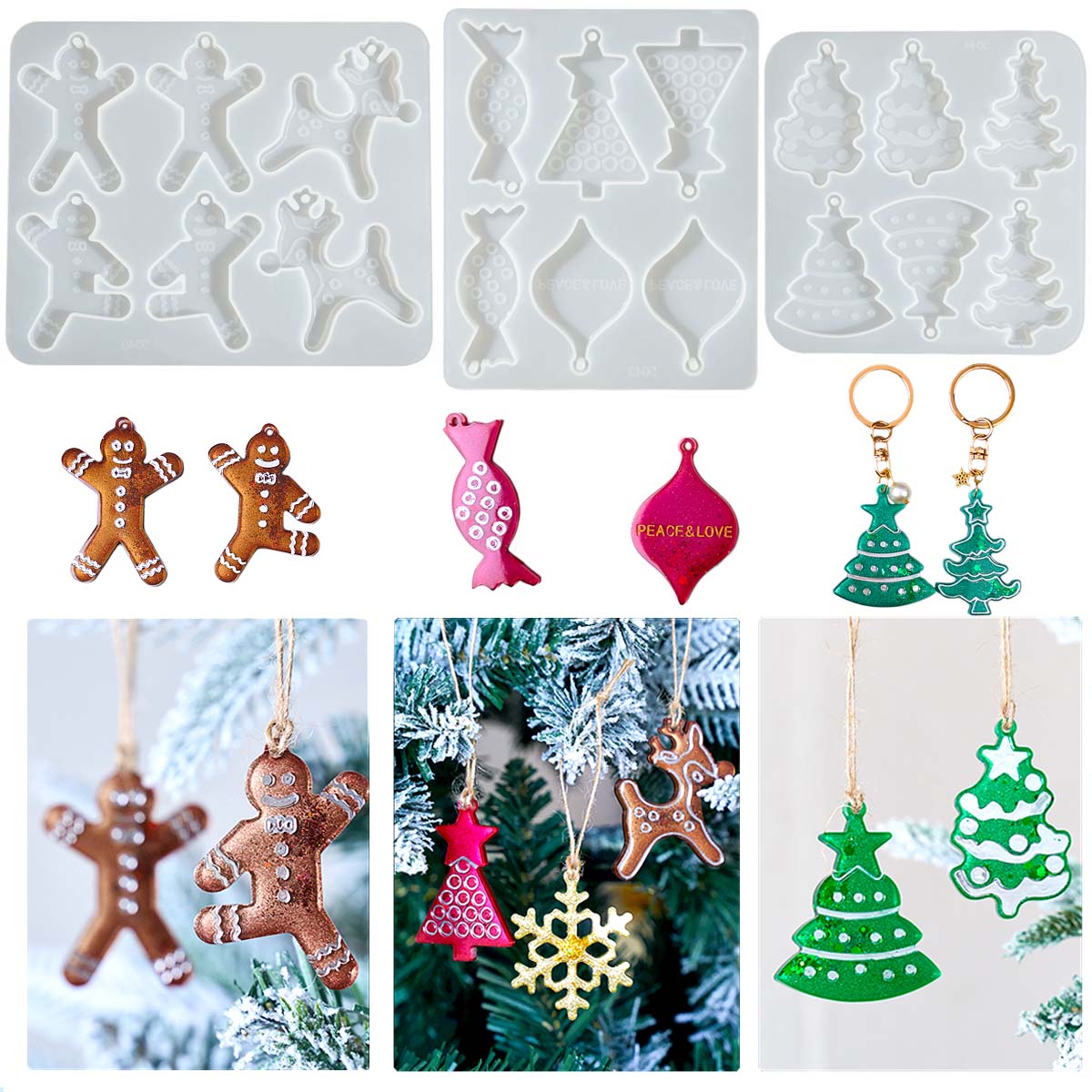 Christmas Series Earrings Pend - Jewelry Making Mold review and price