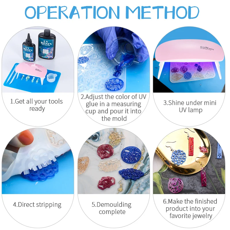100g/250g Clear UV Resin Hard  - Resin Mold Jewelry review and price