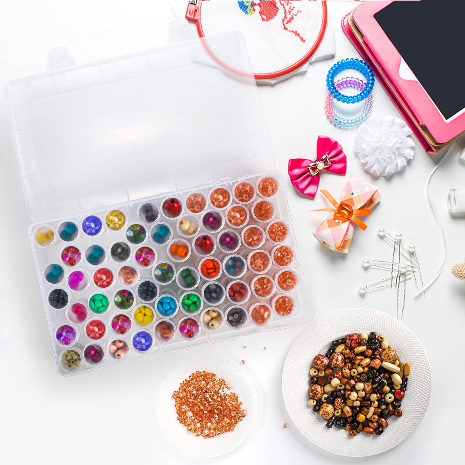1pc 24/30//38/60 Slots Plastic - Jewelry Making Workshops review and price