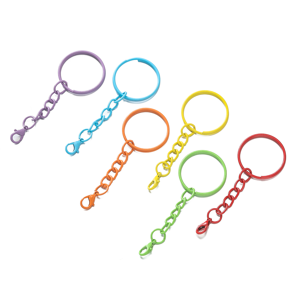 5pcs/Lot 25mm Colored Split Ri - Jewelry Making Chain review and price