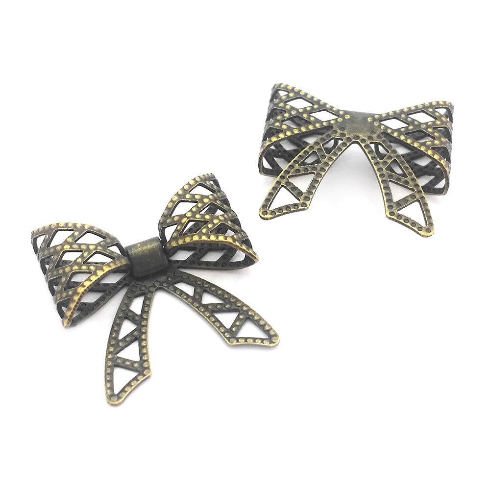 18K Gold Color Brass Grid Bow  - Jewelry Making Store review and price