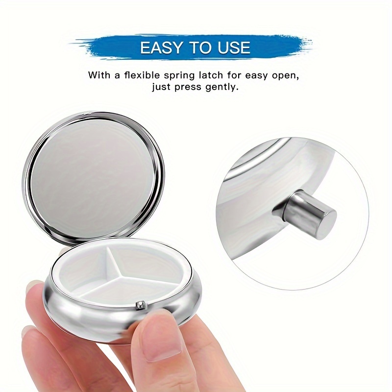A three-layer pill box with an - Jewelry Making Place review and price