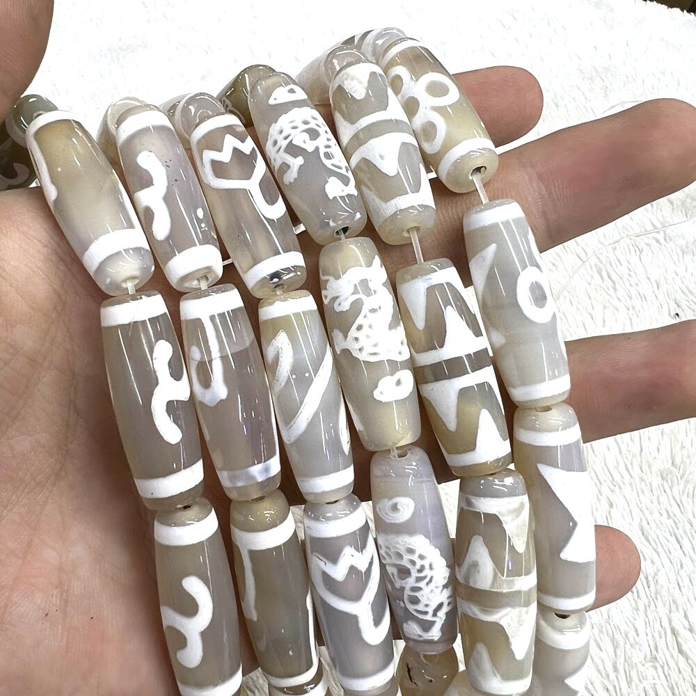 30mm White Tibentan 12 Pattern - Jewelry Making Store review and price