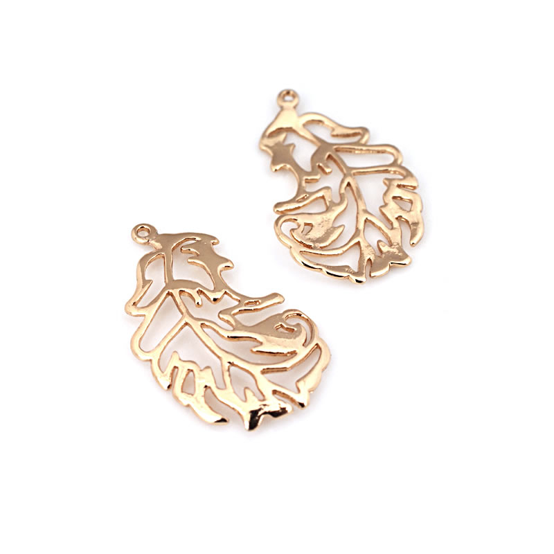 18K Gold Color Brass Feather S - Jewelry Making Store review and price