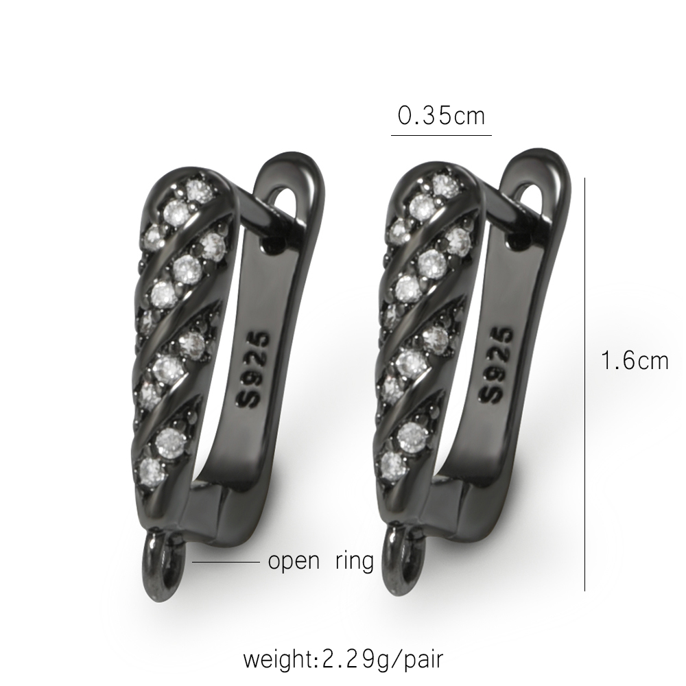 YANASI 1 Pair Gun Black  Brass - Jewelry Making Findings review and price