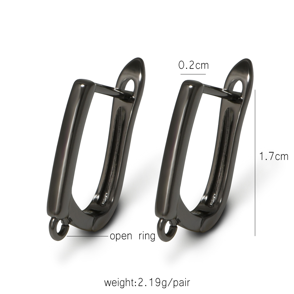 YANASI 1 Pair Gun Black  Brass - Jewelry Making Findings review and price