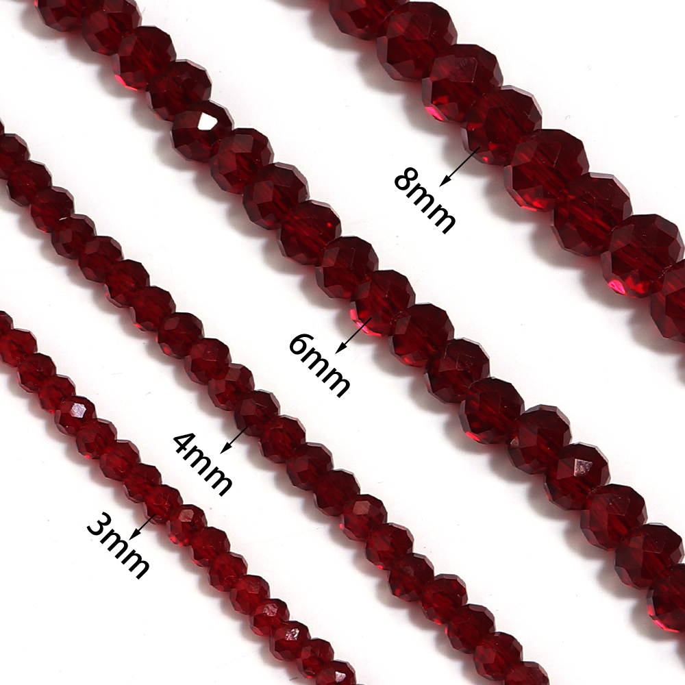 1strand/lot Pomegranate Red Fa - Crystal Bead Mix review and price
