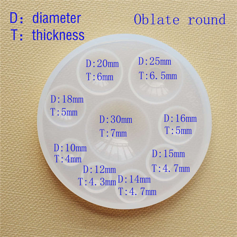 Silicone Mold half ball Oblate - Jewelry Making Degree review and price
