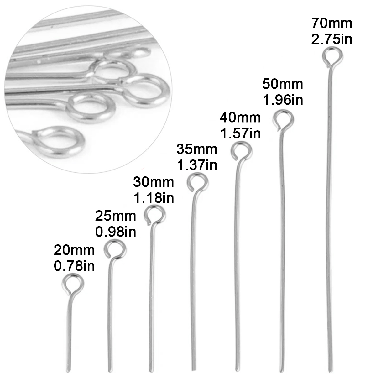 100Pcs/Lot Stainless Steel Eye - Jewelry Making Looper Tool review and price