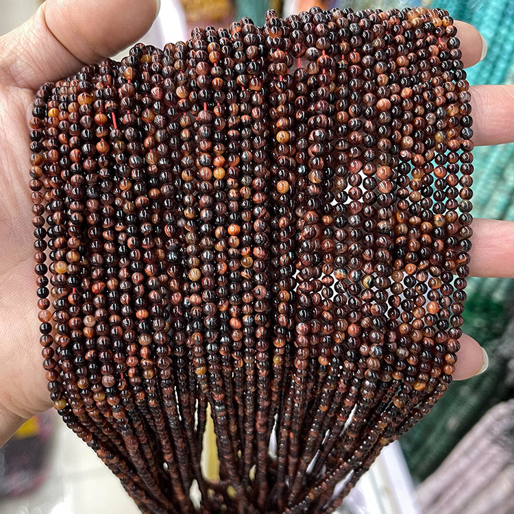 3mm natural stone beads granet - Jewelry Making Store review and price