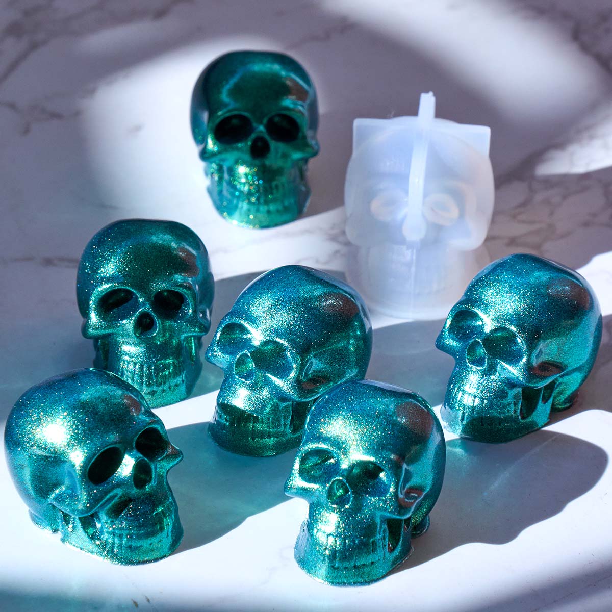 Halloween Ornament Mini Skull  - Resin Mold Jewelry review and price