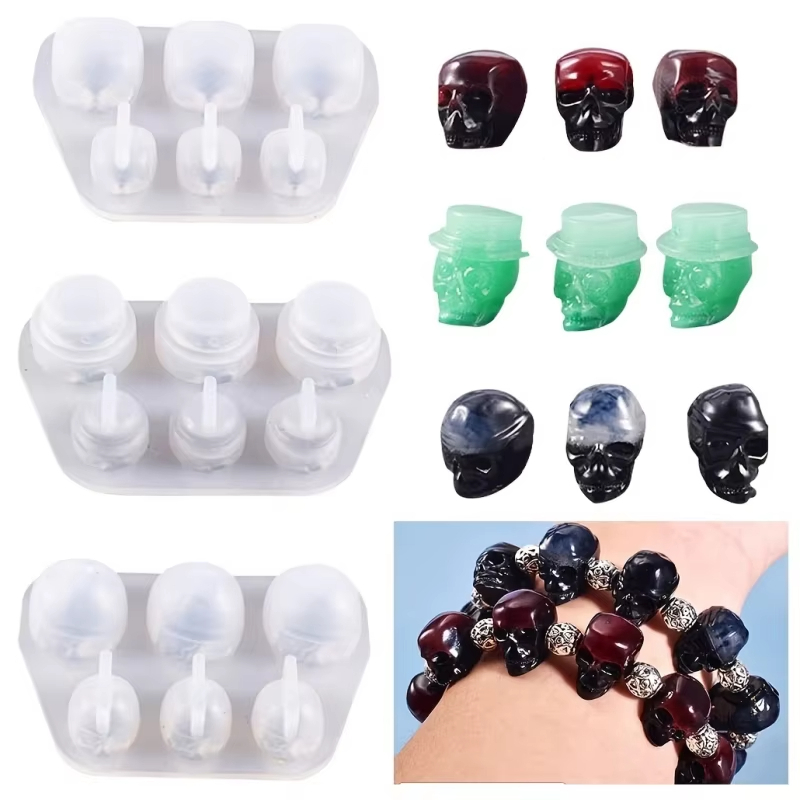 3pcs skull pendant resin mold  - Jewelry Making Mold review and price