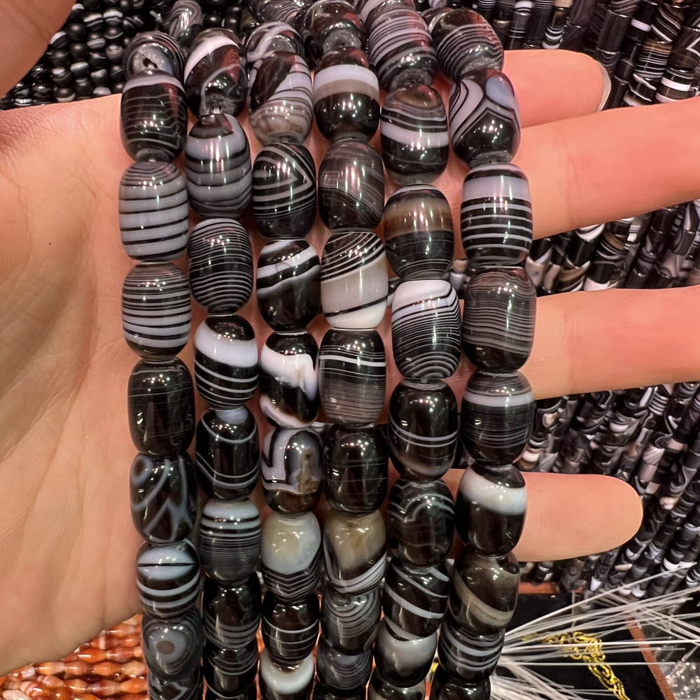Natural Stone Black Agate Ston - Jewelry Making Store review and price