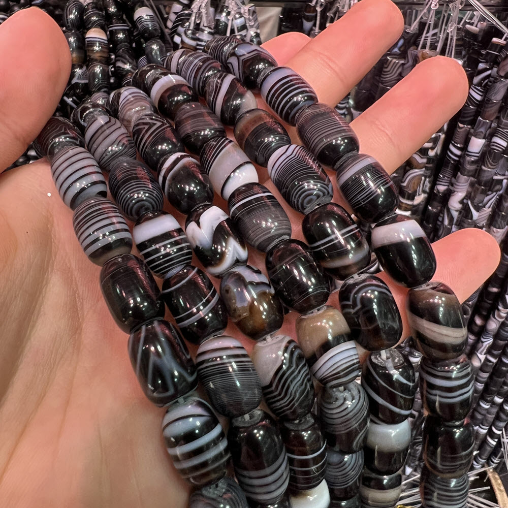Natural Stone Black Agate Ston - Jewelry Making Store review and price